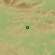 Shaded relief of the 51 km around Šmartno pri Litiji, drawn from the GMTED2010 grid