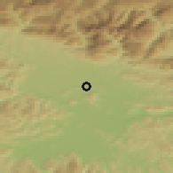 Shaded relief of the 51 km around Bukovica pri Vodicah, drawn from the GMTED2010 grid