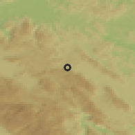 Shaded relief of the 51 km around Sodražica, drawn from the GMTED2010 grid