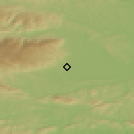 Shaded relief of the 51 km around Spodnja Polskava, drawn from the GMTED2010 grid