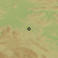 Shaded relief of the 51 km around Spodnja Slivnica, drawn from the GMTED2010 grid