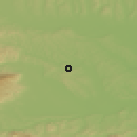 Shaded relief of the 51 km around Spodnja Voličina, drawn from the GMTED2010 grid