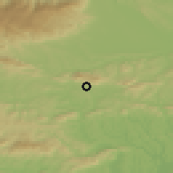 Shaded relief of the 51 km around Spodnje Negonje, drawn from the GMTED2010 grid