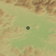 Shaded relief of the 51 km around Spodnje Pirniče, drawn from the GMTED2010 grid