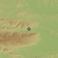 Shaded relief of the 51 km around Spodnji Slemen, drawn from the GMTED2010 grid