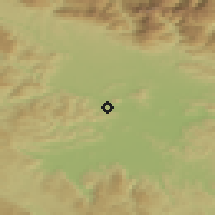 Shaded relief of the 51 km around Stanežiče, drawn from the GMTED2010 grid