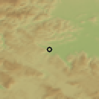 Shaded relief of the 51 km around Stara Vrhnika, drawn from the GMTED2010 grid