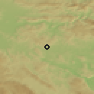Shaded relief of the 51 km around Stična, drawn from the GMTED2010 grid