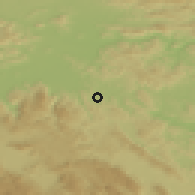 Shaded relief of the 51 km around Št. Jurij, drawn from the GMTED2010 grid