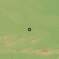 Shaded relief of the 51 km around Stojnci, drawn from the GMTED2010 grid