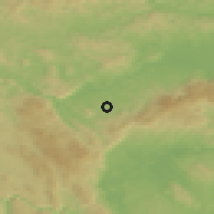 Shaded relief of the 51 km around Stranska vas, drawn from the GMTED2010 grid