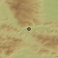 Shaded relief of the 51 km around Sv. Danijel, drawn from the GMTED2010 grid