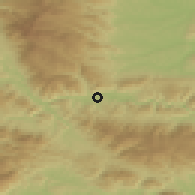 Shaded relief of the 51 km around Sv. Vid, drawn from the GMTED2010 grid