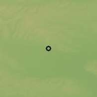 Shaded relief of the 51 km around Tešanovci, drawn from the GMTED2010 grid