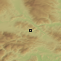 Shaded relief of the 51 km around Tolsti Vrh p. R. na K. - del, drawn from the GMTED2010 grid