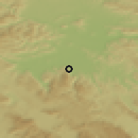 Shaded relief of the 51 km around Tomišelj, drawn from the GMTED2010 grid