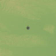 Shaded relief of the 51 km around Trnje, drawn from the GMTED2010 grid