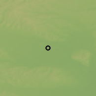 Shaded relief of the 51 km around Turnišče, drawn from the GMTED2010 grid