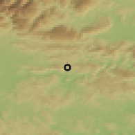 Shaded relief of the 51 km around Vače, drawn from the GMTED2010 grid