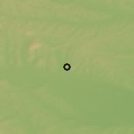 Shaded relief of the 51 km around Vadarci, drawn from the GMTED2010 grid