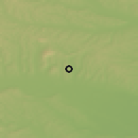Shaded relief of the 51 km around Večeslavci, drawn from the GMTED2010 grid