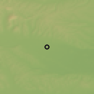 Shaded relief of the 51 km around Černelavci, drawn from the GMTED2010 grid
