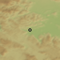 Shaded relief of the 51 km around Velika Ligojna, drawn from the GMTED2010 grid