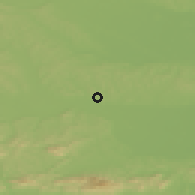 Shaded relief of the 51 km around Velika Nedelja, drawn from the GMTED2010 grid