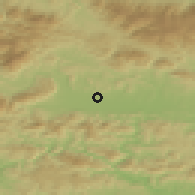 Shaded relief of the 51 km around Velika Pirešica, drawn from the GMTED2010 grid