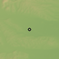 Shaded relief of the 51 km around Veržej, drawn from the GMTED2010 grid