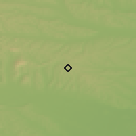 Shaded relief of the 51 km around Vidonci, drawn from the GMTED2010 grid