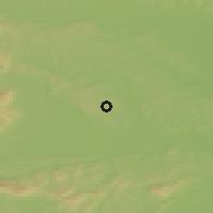 Shaded relief of the 51 km around Vintarovci, drawn from the GMTED2010 grid