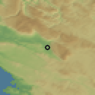 Shaded relief of the 51 km around Vipava, drawn from the GMTED2010 grid
