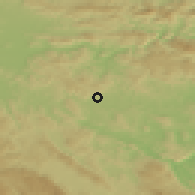 Shaded relief of the 51 km around Vir pri Stični, drawn from the GMTED2010 grid