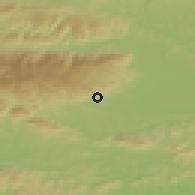 Shaded relief of the 51 km around Visole, drawn from the GMTED2010 grid