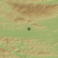 Shaded relief of the 51 km around Vojnik, drawn from the GMTED2010 grid