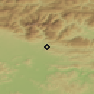 Shaded relief of the 51 km around Vrhpolje pri Kamniku, drawn from the GMTED2010 grid