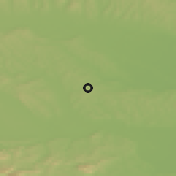 Shaded relief of the 51 km around Zagorci, drawn from the GMTED2010 grid