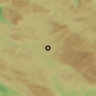 Shaded relief of the 51 km around Zagorje, drawn from the GMTED2010 grid