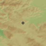 Shaded relief of the 51 km around Zaplana - del, drawn from the GMTED2010 grid