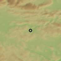 Shaded relief of the 51 km around Zavrstnik, drawn from the GMTED2010 grid