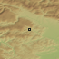 Shaded relief of the 51 km around Železniki, drawn from the GMTED2010 grid