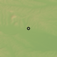 Shaded relief of the 51 km around Zenkovci, drawn from the GMTED2010 grid