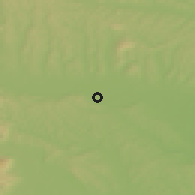 Shaded relief of the 51 km around Žepovci, drawn from the GMTED2010 grid