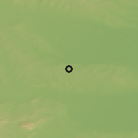Shaded relief of the 51 km around Žerovinci, drawn from the GMTED2010 grid