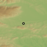 Shaded relief of the 51 km around Zgornja Ložnica, drawn from the GMTED2010 grid