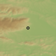 Shaded relief of the 51 km around Zgornja Polskava, drawn from the GMTED2010 grid