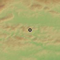 Shaded relief of the 51 km around Zgornja Rečica, drawn from the GMTED2010 grid
