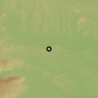 Shaded relief of the 51 km around Zgornja Velka, drawn from the GMTED2010 grid
