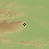 Shaded relief of the 51 km around Zgornje Hoče, drawn from the GMTED2010 grid